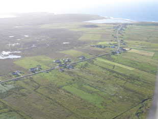 Looking west over Brue Township, Isle of Lewis